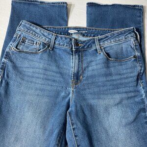 Old Navy Womens Kicker Boot-Cut Jeans Size 12 Long Medium Wash Denim